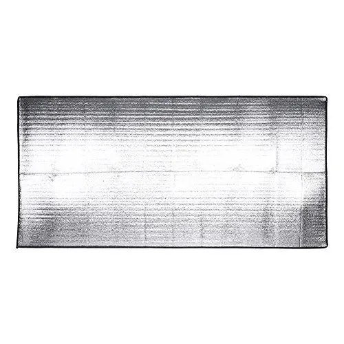 Produktbild: Campingmatte, Feuchtigkeitsbeständige Eva-Isomatte aus Aluminiumfolie, Leicht, Tragbar, Faltbar, Gute Wärmeisolierung für Camping Im Freien (1 * 2M)
