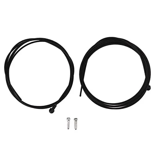 Produktbild: ANKROYU Fahrrad-Schaltkabel, PTFE-Edelstahl-Fahrrad-Bremsleitungskern-Set vorne und hinten, Fahrrad-Bremsschalt-Innenkabelkern mit Aluminium-Draht-Endkappen für Fahrrad (Teflon-Rennrad-Bremsleitung)