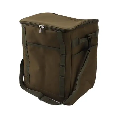 Produktbild: ANKROYU Outdoor-Kühlbox, 600D verschlüsseltes Oxford-Gewebe, isolierte Camping-Lebensmittelkühltasche, tragbare Camping-isolierte Kühltasche für Outdoor (Grün)