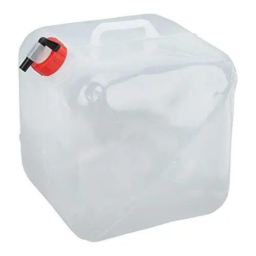 Produktbild: ANKROYU Outdoor Faltbarer Trinkwasserbehälter, PE PP zusammenklappbarer Wasserkanister, Camping-Wasserspeicherträger mit Hahn-Schraubverschluss für die Reiseküche 10 l (15L)