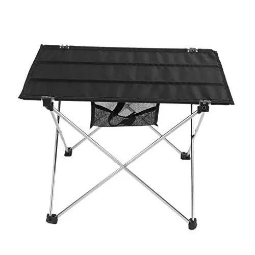 Produktbild: ANKROYU Picknicktisch, Grilltisch aus Aluminiumlegierung, tragbarer klappbarer Picknicktisch, Grill-Picknicktisch für Camping-Picknick im Freien (Pequeño soporte Plateado)