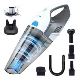 Produktbild: Anktel Handstaubsauger 14,8V 9700Pa mit Ladestation Handstaubsauger Akku Beutellos Nass&Trocken mit Waschbar HEPA-Filter Handsauger Kabellos Staubsauger per Auto, Haus -PowerClean2300-