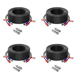Produktbild: Anlapus 4X 30M Video Strom Kabel BNC DC Verlängerungskabel für CCTV Überwachungskamera DVR System