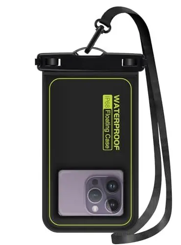 Produktbild: ANLEDDA wasserdichte Handyhülle Schwimmende,IPX8 Unterwasser Handytasche Wasserfeste Hülle für Schwimmen wasserfeste hülle Waterproof case für iPhone 15 Pro Max, 14/13/12/11/XS bis zu 7,0 Zoll