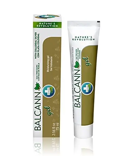 Produktbild: Annabis BALCANN Natürliches veganes Hautgel mit Eichenrinde und kolloidalem Silber - feuchtigkeitsspendende und beruhigende Pflege für gereizte, ekzematöse und psoriatische Haut (Salbe)