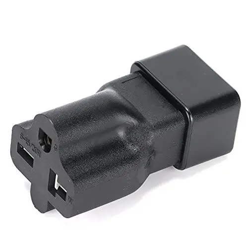 Produktbild: Annadue 20A 250V AC Netzteil, IEC320-C20 Stecker auf NEMA 6-15 / 20R Buchse Konverter Stecker für Laptop Handy USB Ladegerät Etc