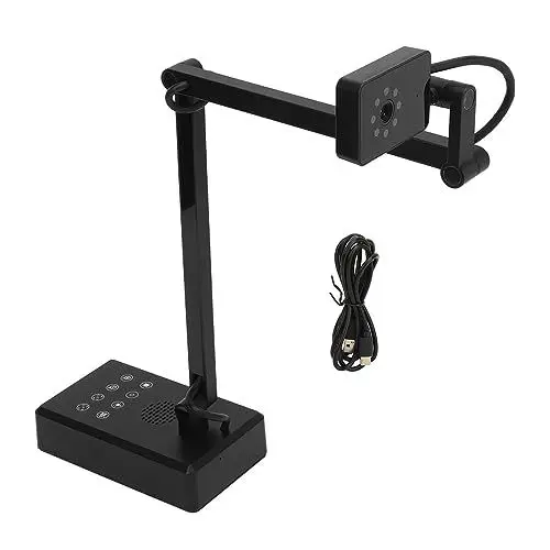 Produktbild: Annadue 4K USB Visualiser-Dokumentenkamera, 4K 16MP Ultra HD USB-Dokumentenkamera-Webcam, Dual-Fokus-Modi, Helligkeitsanpassung, Visualizer für Unterricht, Live-Banding, Web