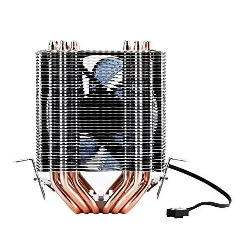 Produktbild: Annadue 6 Heatpipe CPU Kühler, Dual Tower CPU Kühler, CPU Lüfter, Leise für PC Computer für/Blaue LED, Geeignet für, 775, 1150, 1151, 1155, 1156, 1366. (Blaulicht)