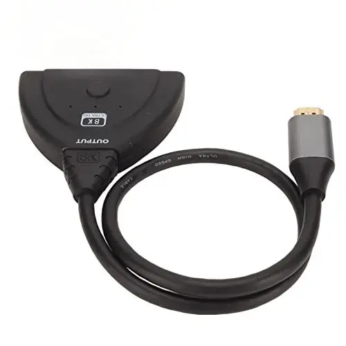Produktbild: Annadue 8K HDMI Switch, 3 in 1 Out 8K 60Hz Richtungs HDMI Switch Selector Box Hub Unterstützt HDR 10, HDCP 2.3, HDMI 2.1 Kompatibel mit PS5 UHD TV