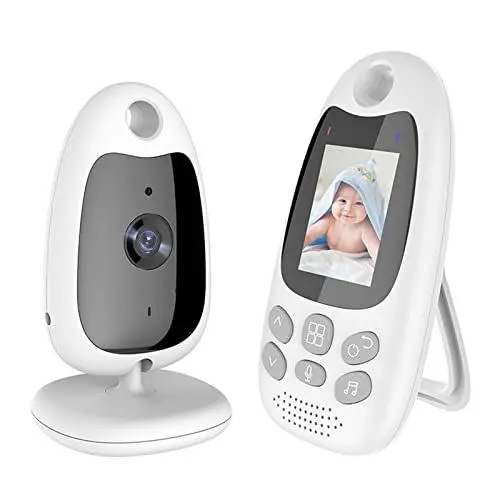 Produktbild: Annadue Baby Video Babyphone mit Kamera, 2 Zoll Display Smart Baby, Zwei-Wege-Gespräch, 8 Schlaflieder, Temperaturüberwachung, Große Reichweite, Nachtsicht.(EU)