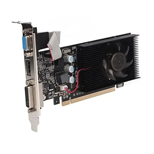 Produktbild: Annadue Computer Grafikkarte, GT610 2 GB 64 Bit DDR3 PCIE 2.0 x16 Grafikkarte, HDMI/VGA/DVI Ausgang, 810 MHz Speicherfrequenz PC Grafikkarte