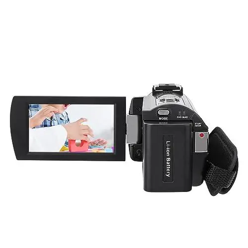 Produktbild: Annadue Digitale 4K-HD-WiFi-Videokamera, 3,0-Zoll-Touchscreen, 16 X 8 Millionen CMOS-Sensor, 48 MP 270-Grad- für IR-Nachtaufnahmen (Standard- + Tele-Fernglas)