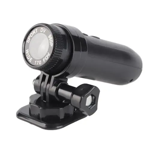 Produktbild: Annadue Fahrrad Videokamera, 960P Sport Action Kamera für Motorradhelm mit 170 Grad Weitwinkel, Wasserdicht, Unterstützt 128 GB.