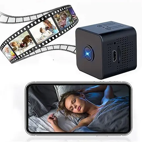 Produktbild: Annadue Innenkamera für Zuhause, HD 1080P Bewegungserkennung, WLAN Kamera, Infrarot Überwachungskamera für Babys, ältere Haustiere, Unterstützt Geräuscherkennung (einzelne