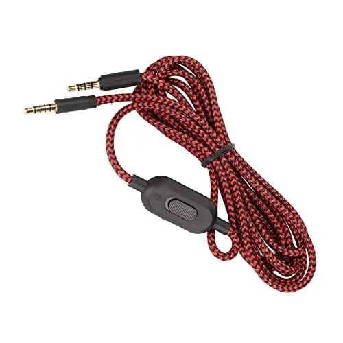 Produktbild: Annadue Kopfhörer Audiokabel, Ersatz Kopfhörerkabel für G433/G233/G Pro/G Pro X, für Cloud Mix Gaming Headset, Integriertes Mikrofon und Lautstärkeregler