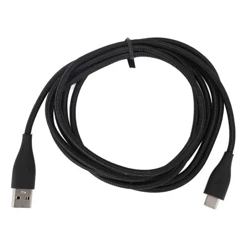 Produktbild: Annadue Kopfhörer Soundkabel für MMX150, OFC Kerntyp C Bis USB Kopfhörerkabel Ersatz, Verbessertes USB Headset Kabel für Verlustfreie Klangqualität (BLACK)