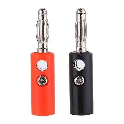 Produktbild: Annadue Lautsprecheranschlüsse 4 mm, Bananen-Audio-Lautsprecherstecker für Leistungsverstärker und Stereoanlagen