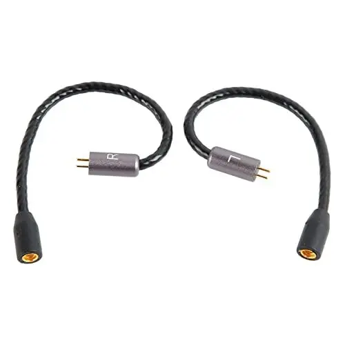 Produktbild: Annadue MMCX-Kabeladapter, MMCX-Buchse auf 2-poliger 0,78-mm-Stecker, Adapterkabel, Kompatibel für AS10, AS06, AS10, ZST, ZS3AS10