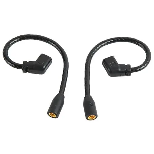 Produktbild: Annadue MMCX auf 2 Pin 0,78 Mm Adapterkabel, MMCX Buchse auf 2 Pin 0,78 Mm Stecker Kopfhörerbuchse Adapterkabel mit Vergoldetem Stecker für QDC, AS12, AS16, ZSX, ZSN, UE 18Pro Usw