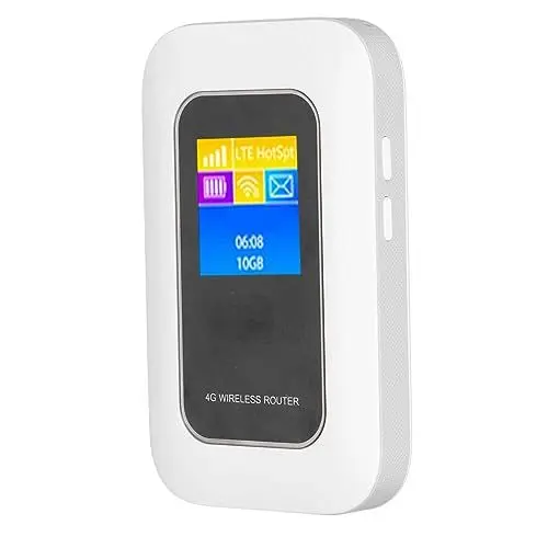 Produktbild: Annadue Mobiler WLAN Router, 5G/4G LTE Entsperrtes WLAN Hotspot Gerät mit SIM Kartensteckplatz, 3000mAh für den Innen/Außenbereich für Reisen.