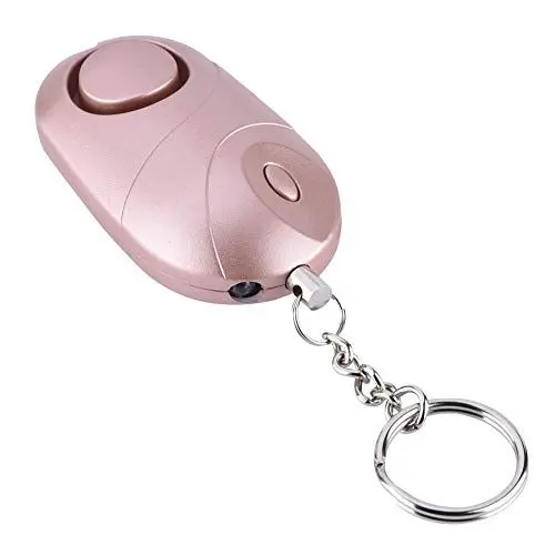 Produktbild: Annadue Persönlicher Alarm Schlüsselbund, 130 dB Lauter Ton Persönlicher Sicherheitsalarm mit LED Licht, Selbstverteidigungs Notfallalarm für Frauen/ältere Menschen/Kinder/Mädchen, Roségold