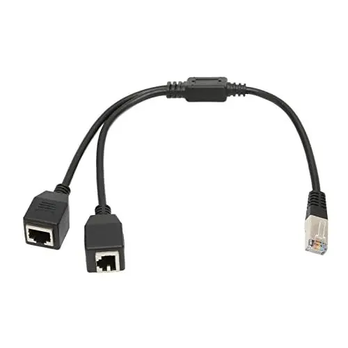 Produktbild: Annadue RJ45 Ethernet Splitterkabel, 1 Stecker auf 2 Buchse LAN Ethernet Splitter Adapterkabel, Cat5 RJ45 Splitterkabel für Router, Computer, Netzwerkbox Usw