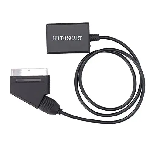 Produktbild: Annadue SCART-zu-HDMI-Konverter, Audio-Video-Konverter, Scaler-Videoadapter, Unterstützung für NTSC- und PAL-Ausgang, HD-Videoadapter, HDMI 1.3 und Abwärtskompatibel