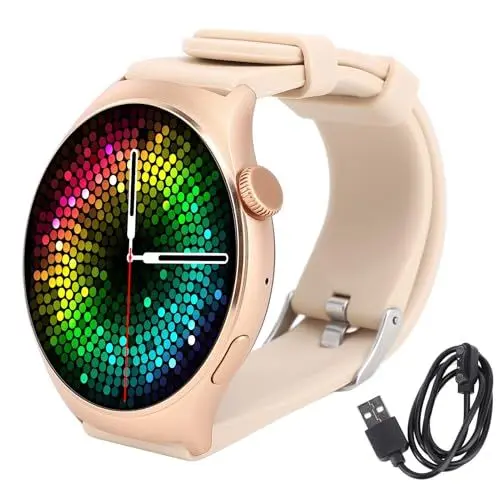 Produktbild: Annadue Smartwatches für Damen, Wasserdichter Smartwatch Fitness Tracker mit 1,43 Zoll Touchscreen, Schlaf Tracking, 100 + Sportmodi, Sportuhr Reloj Inteligente para Hombre für GloryFit