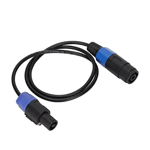 Produktbild: Annadue Speakon-Kabel, 4-adrig, 1 M, Speakon-Stecker auf Speakon-Buchse, Kabel für Bühnendisplays, Raumlautsprecher, Subwoofer Usw