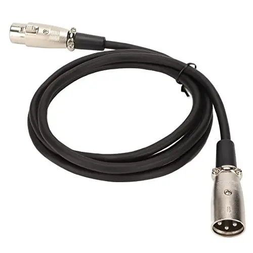 Produktbild: Annadue XLR Stecker auf Buchse, 3 poliger XLR Stecker auf Buchse, HiFi Sound, XLR Soundkabel, Verlustfreies, Geräuschloses XLR Mikrofonkabel, für Mikrofon, Mischpulte, Lautsprecher