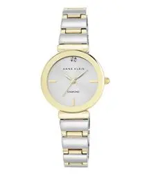 Produktbild: Anne Klein Damenuhr Analog Quarz Silber mit Metallarmband AK/2435SVTT