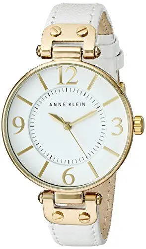 Produktbild: Anne Klein Women's Leather Strap Watch White