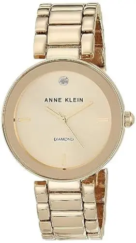 Produktbild: Anne Klein Women's Genuine Diamond Dial Bracelet Watch Gold