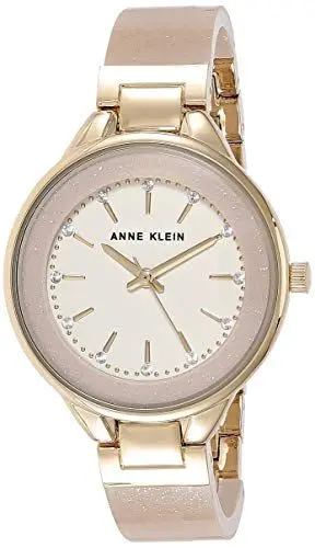 Produktbild: Anne Klein Women's Premium Crystal Accented Resin Bangle Watch Black