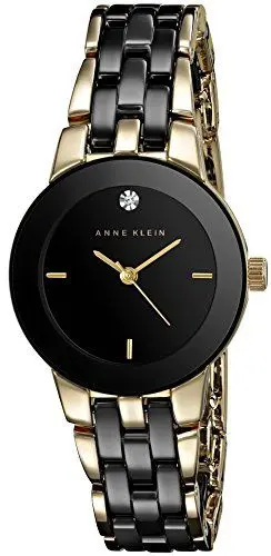 Produktbild: Anne Klein Damen-Armbanduhr aus Keramik mit echtem Diamant-Zifferblatt