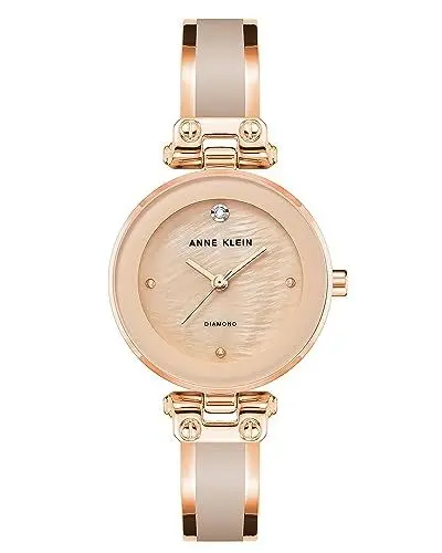 Produktbild: Anne Klein Women's Genuine Diamond Dial Bangle Watch Pink