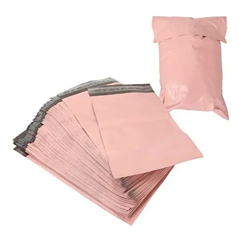 Produktbild: Anneome 100St rosa kuriertasche rosa Einkaufstüten Mailer-Punsch Poly-Versandtaschen Gepolsterte Umschläge verpackungen packwürfel Verpackungsbeutel Express-Aufbewahrungsbeutel Sport