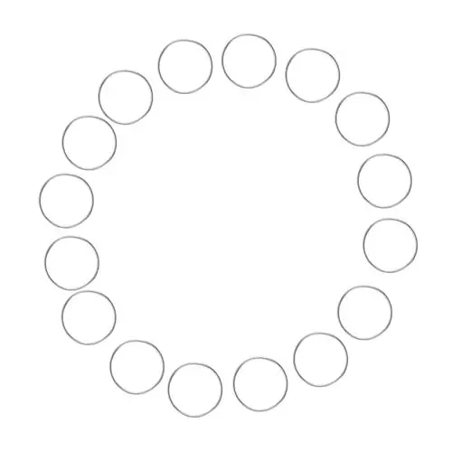 Produktbild: Anneome 100Stücket Edelstahl Verbindungsringe für Kronleuchter Rostfreie O-Ringe mit 11mm Durchmesser für Kristall-Aufhängung und Schmuckdesign