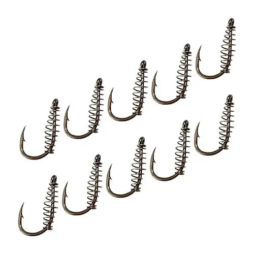 Produktbild: Anneome Hochfeste 10-teilige Angelhaken Tragbar Süßwasser Für Angler