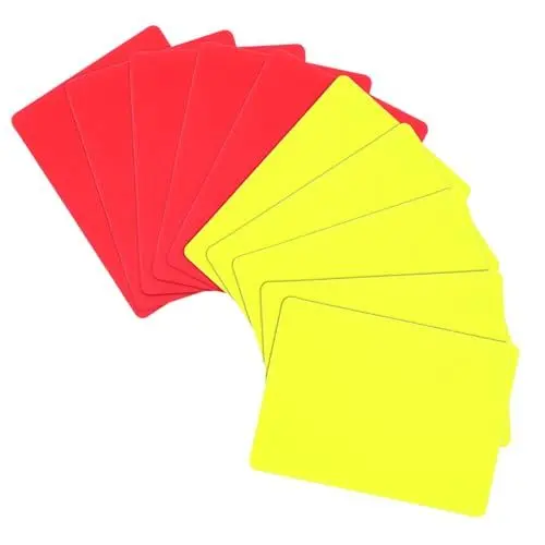 Produktbild: Anneome 10stücke Teiliges Schiedsrichterkarten-Set Aus Robustem PVC Rote Und Gelbe Karten Für Fußballspiele Tragbar Und Leicht Für Professionelle Schiedsrichter