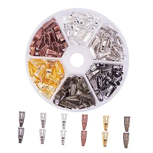 Produktbild: Anneome Melonenschnalle Clips Halskette Verschlüsse Schmuck Kit Bulk Halskette Herstellung Zubehör Metall Kupfer Snap