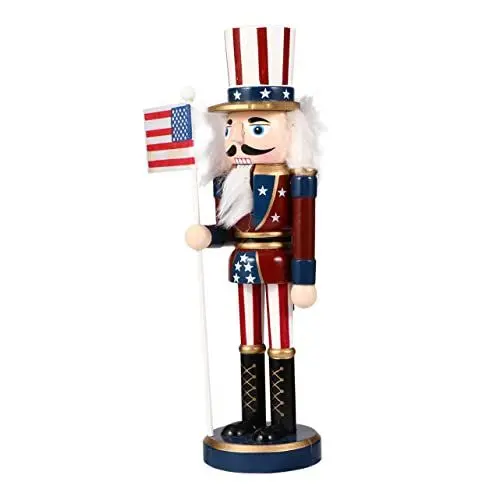 Produktbild: Anneome Einzigartiges 25 cm Großes Nussknacker-Soldat-puppenspielzeug Aus Holz Für Jungen Weihnachtsschmuck Für Die Heimdekoration