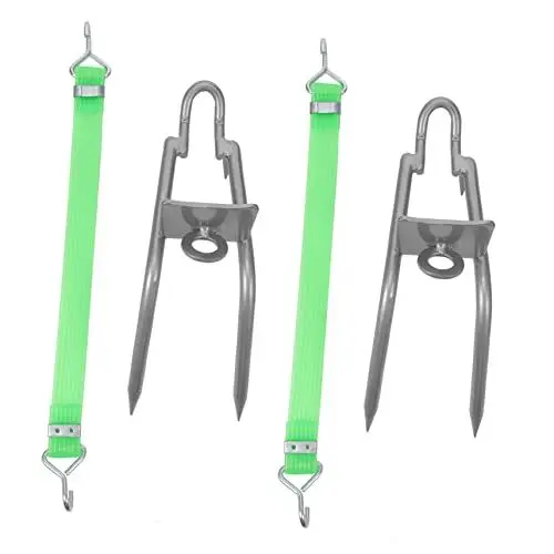 Produktbild: Anneome 1 Paar Baumkletterspikes Aus Metall Stretchgurte Stangenkletterer Beerenpflücker Geringes Gewicht Einfach Zu Tragen