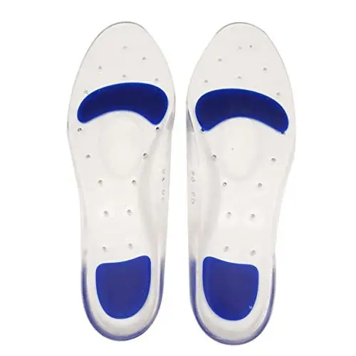 Produktbild: Anneome 1paar Pu Einlegesohlen Für Sport Atmungsaktive Massage-schuhe Mit Wellenstruktur Für Besten Komfort Geeignet Für Schuharten Zur Linderung Von Fußschmerzen Und Unterstützung