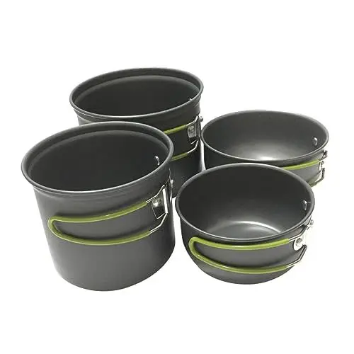 Produktbild: Anneome Kochutensilien Aus Aluminiumlegierung Mit Campingtöpfen Für Picknick Wandern Outdoor Aktivitäten Leicht