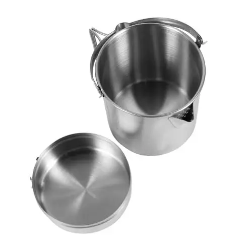 Produktbild: Anneome Campingzubehör Kochen - Tragbares Campingkocher-set Mit Wandertopf Outdoor-kochgeschirr