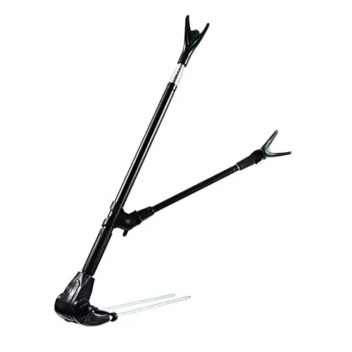 Produktbild: Anneome 1pc Angelrutenständer Robuster Edelstahl Und Kunststoff - Rutenhalter Für Das Uferangeln