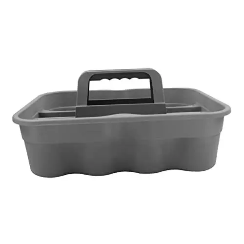 Produktbild: Anneome 1 Stück Box Home Organizer homeorganicer Outdoor Tool Box Organizer Korb Aufbewahrungsbehälter Kleiner Korb mit Henkel Abteil Werkzeugkasten Grey