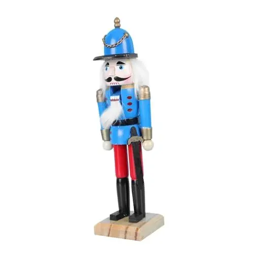 Produktbild: Anneome 1stück Nussknacker Figur Für Weihnachtsdekoration Traditionelle Puppen-Dekoration Für Zuhause Desktop- Festliche Ornamente Für Garten Und Festlichkeiten