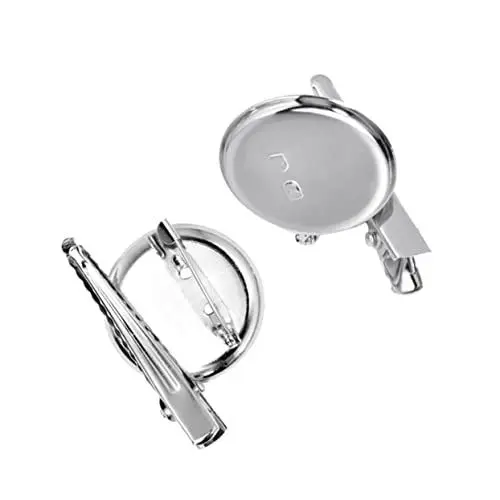 Produktbild: Anneome 20 Stücke Zubehör Ablage Runde Brosche Rückseiten Brosche Lünetten Brosche Basis Pad Brosche Zubehör Brosche Lünetten Rohlinge Brosche Herstellung Zubehör Optional Bastelbedarf